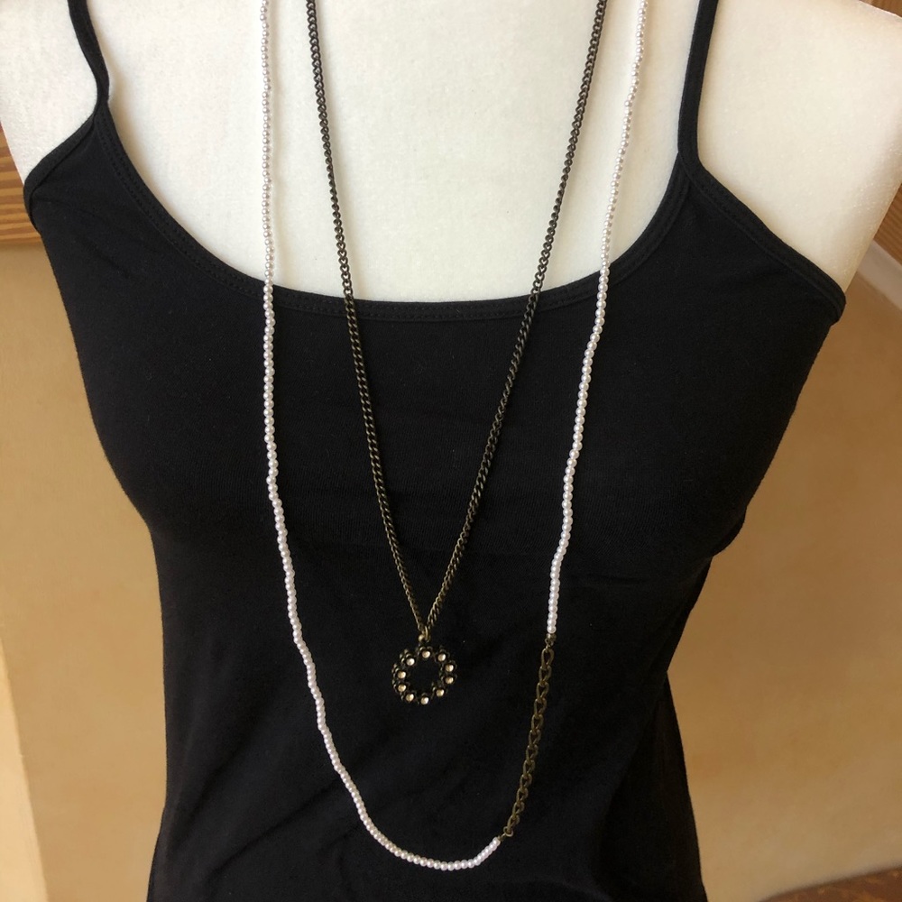 Paula Abdul Double Strand Necklace